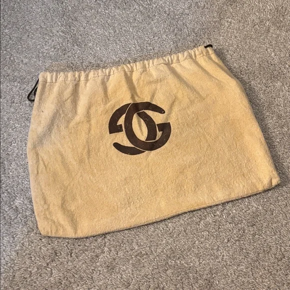 🐿️ Vintage 1980s Gucci GG Monogram Canvas Clutch Shoulder Bag Brown Leather Trim - Picture 15 of 15